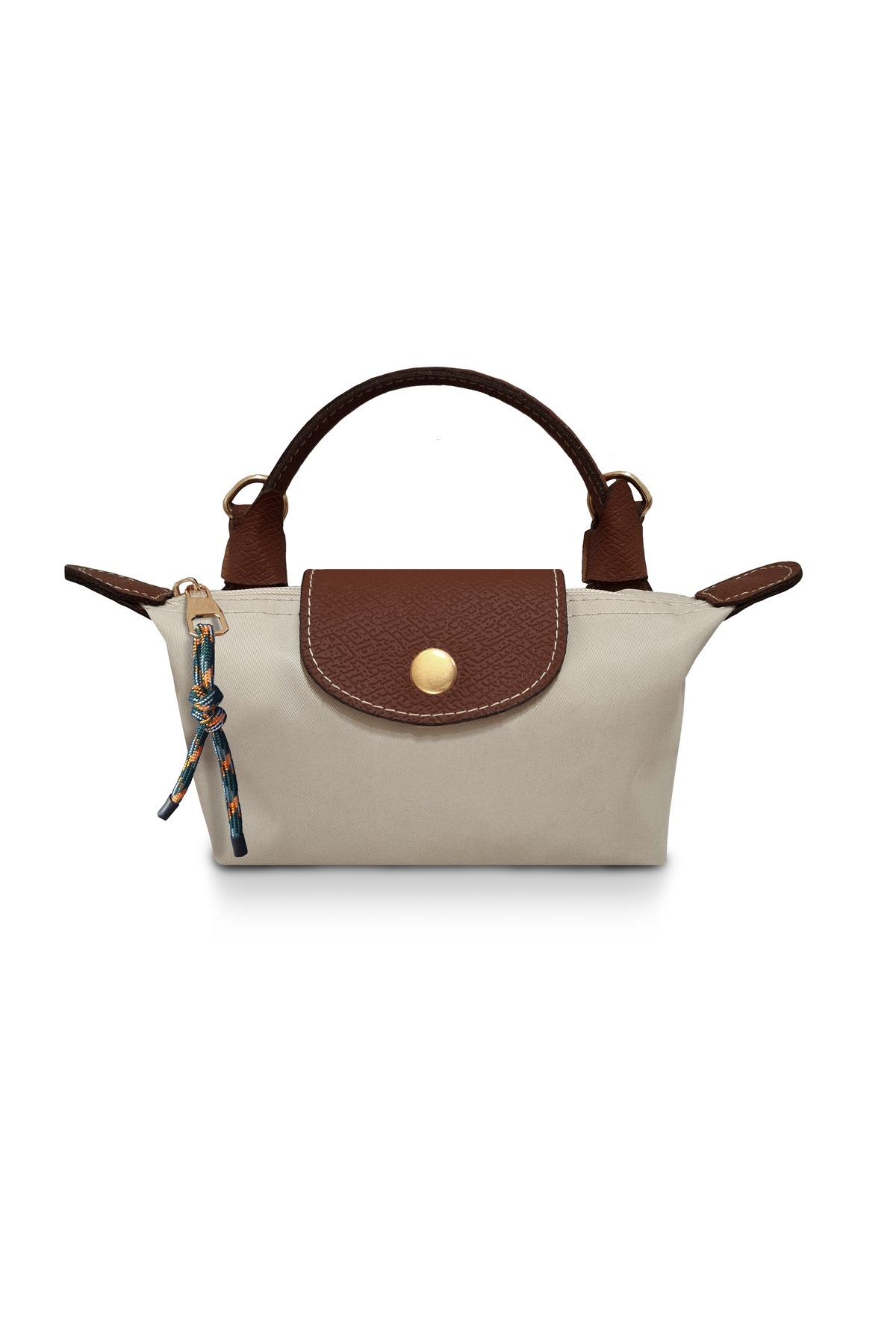 Women's Small Hand and Shoulder Bag Light Cream, Tan Top Quality, Xs