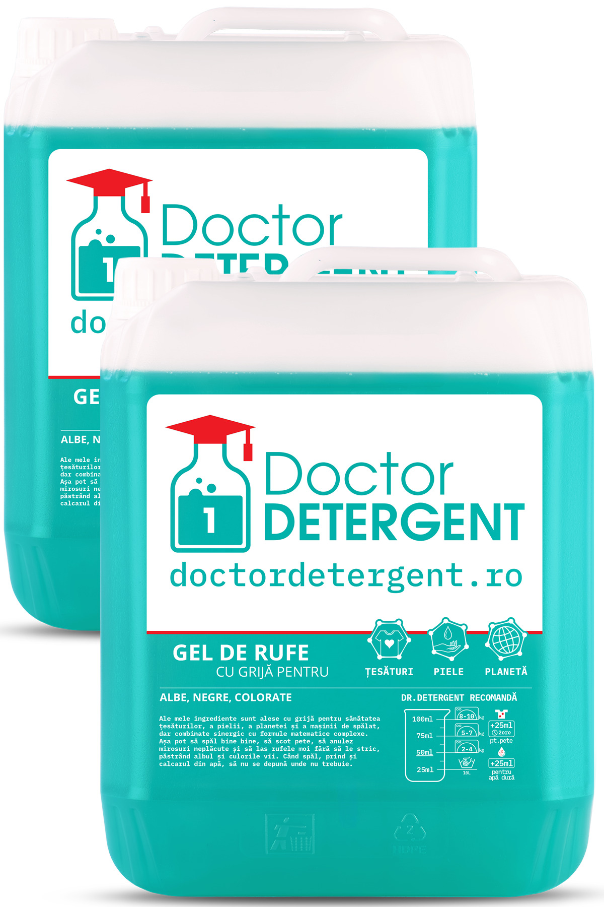 Doctor Detergent 5L Mare Cristalină + 5L Mare Cristalină (Perfect pentru fami...
