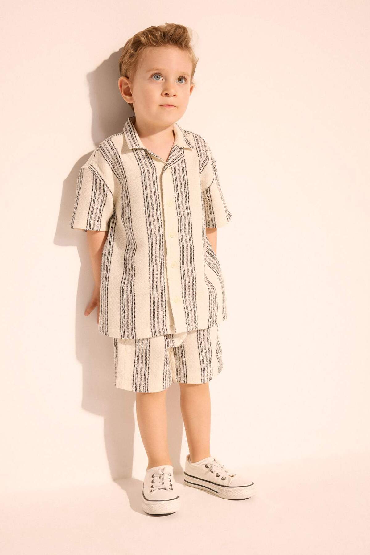Defacto Striped Jacquard 2-Piece Set for Baby Boy H3519A526Hs