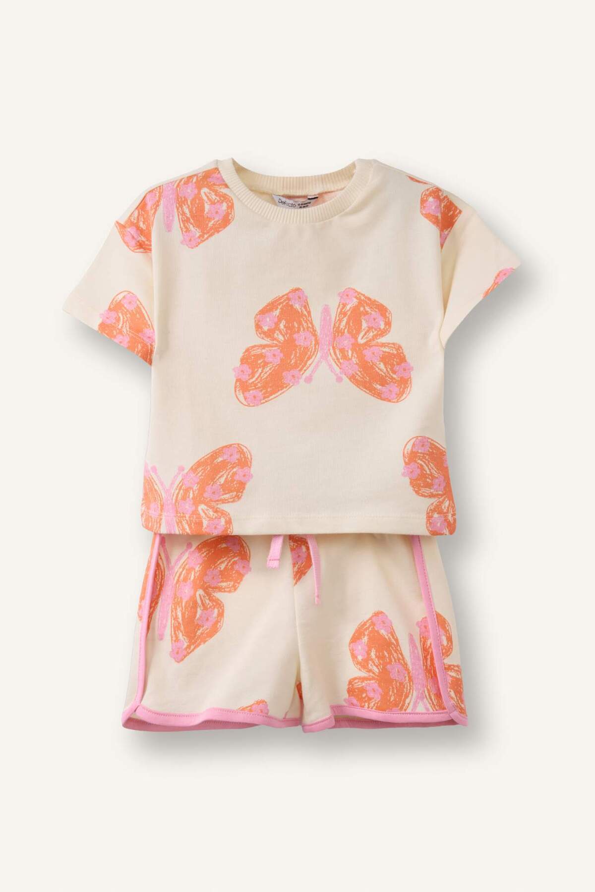 Defacto Animal Printed 2-Piece Set for Baby Girl H5486A526Sm