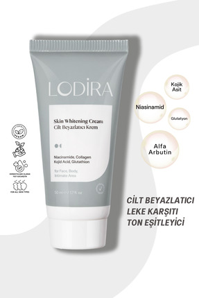 Lodira Cosmetic Cilt Beyazlatıcı, Leke karşıtı, Aydınlatıcı Krem Glutatyon, K...