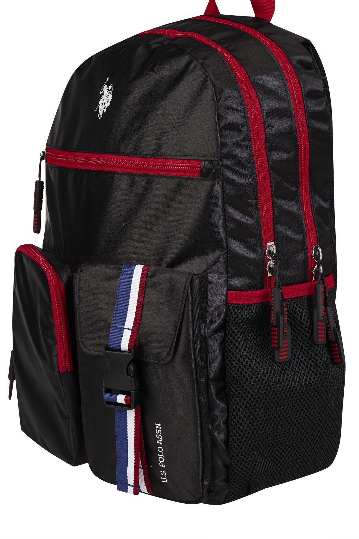 U.S. Polo Assn. US Polo Assn 24040 UNİSEX OKUL SIRT ÇANTASI LAPTOP ÇANTASI SİYAH görsel 2