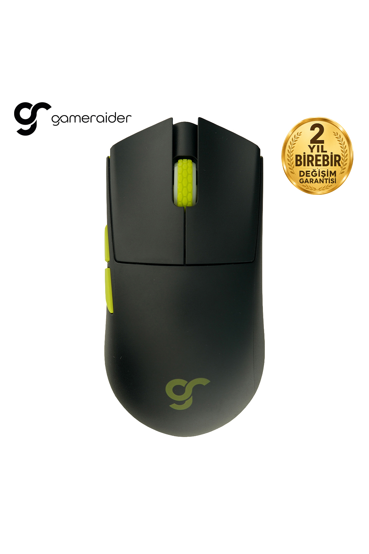 GameRaider GR3S PRO Obsidian Black PixArt 3395 Sensör Kablosuz