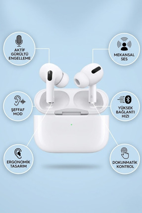 yumax Pro 3 ANC Bluetooth Kulaklık 5.4 TWS Kablosuz Kulak İçi Oyuncu Kulaklığ...