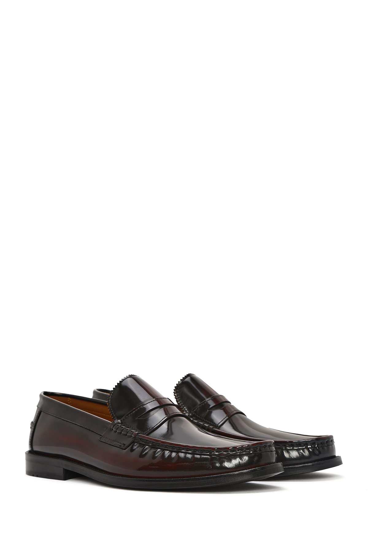 Derimod Erkek Bordo Deri Klasik Loafer 26SFD601722 görsel 2