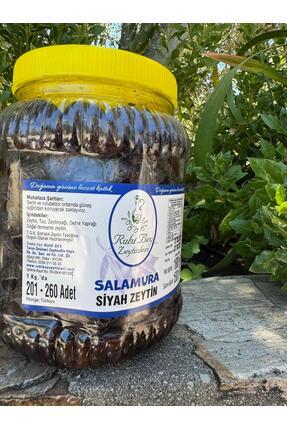 RUHİ BEY ZEYTİNLERİ Duble Salamura Siyah Zeytin 1,6 Kg 201-260 ADETLİ