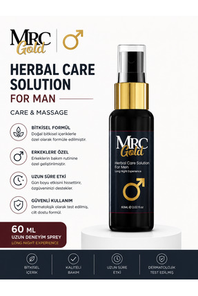 MRC GOLD Yüksek Premium Erkek Uzun Deneyim Sprey 60 ml 70 kullanımlık