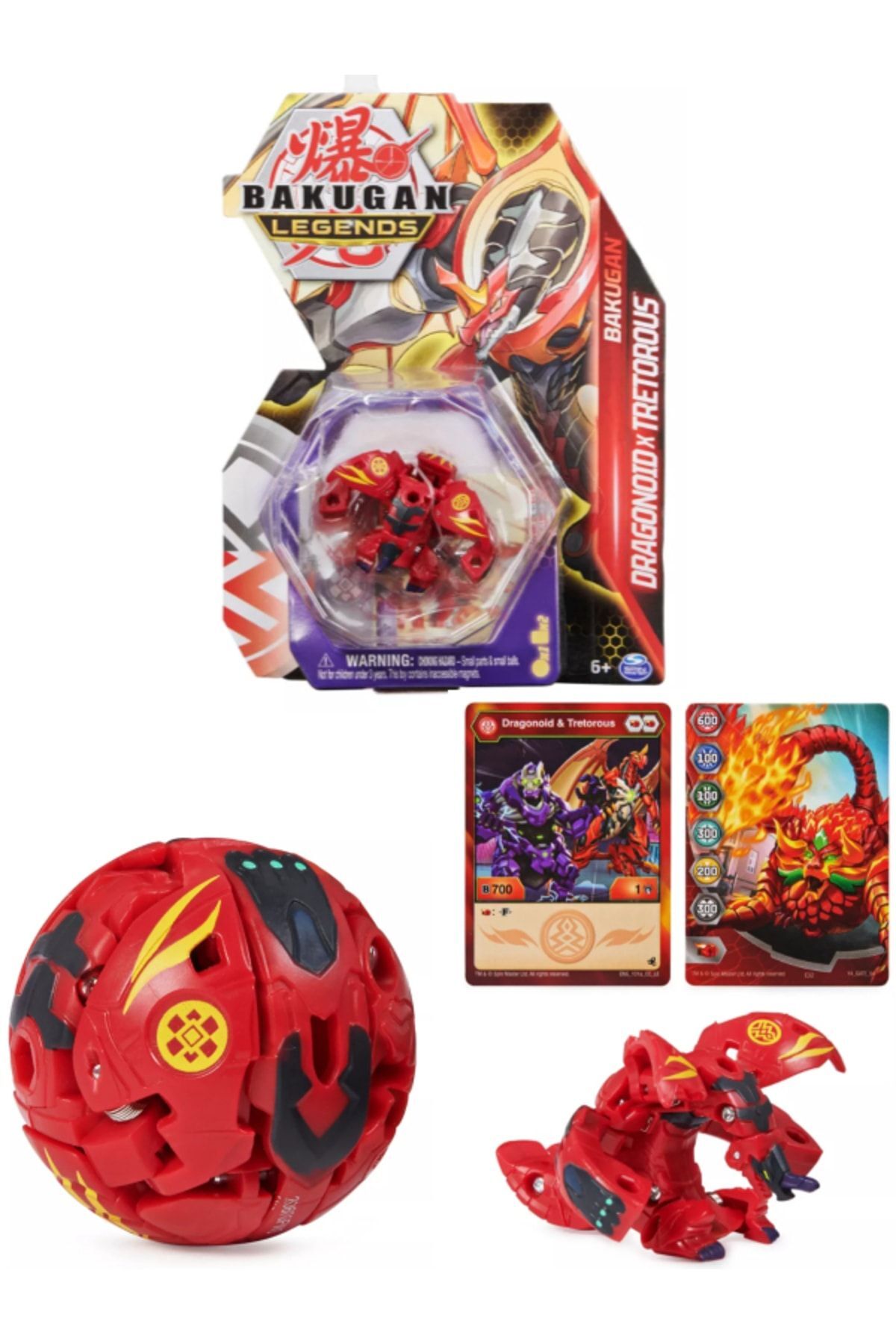 【EC dinostore】バイオレントコリジョン15ポンド TOYFEST Bakugan Legends Core Dragonoid X Tretorous - 1 Adet