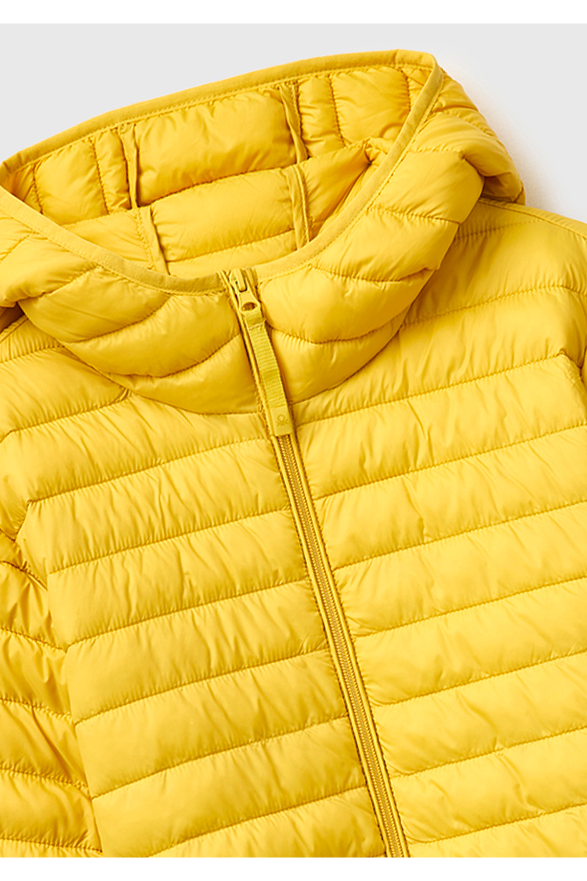 Erkek Sarı Polyester Dolgulu Regular Fit Kapüşonlu Puffer Mont — زرد 126P2TWDUN06I — تصویر 3 از 3