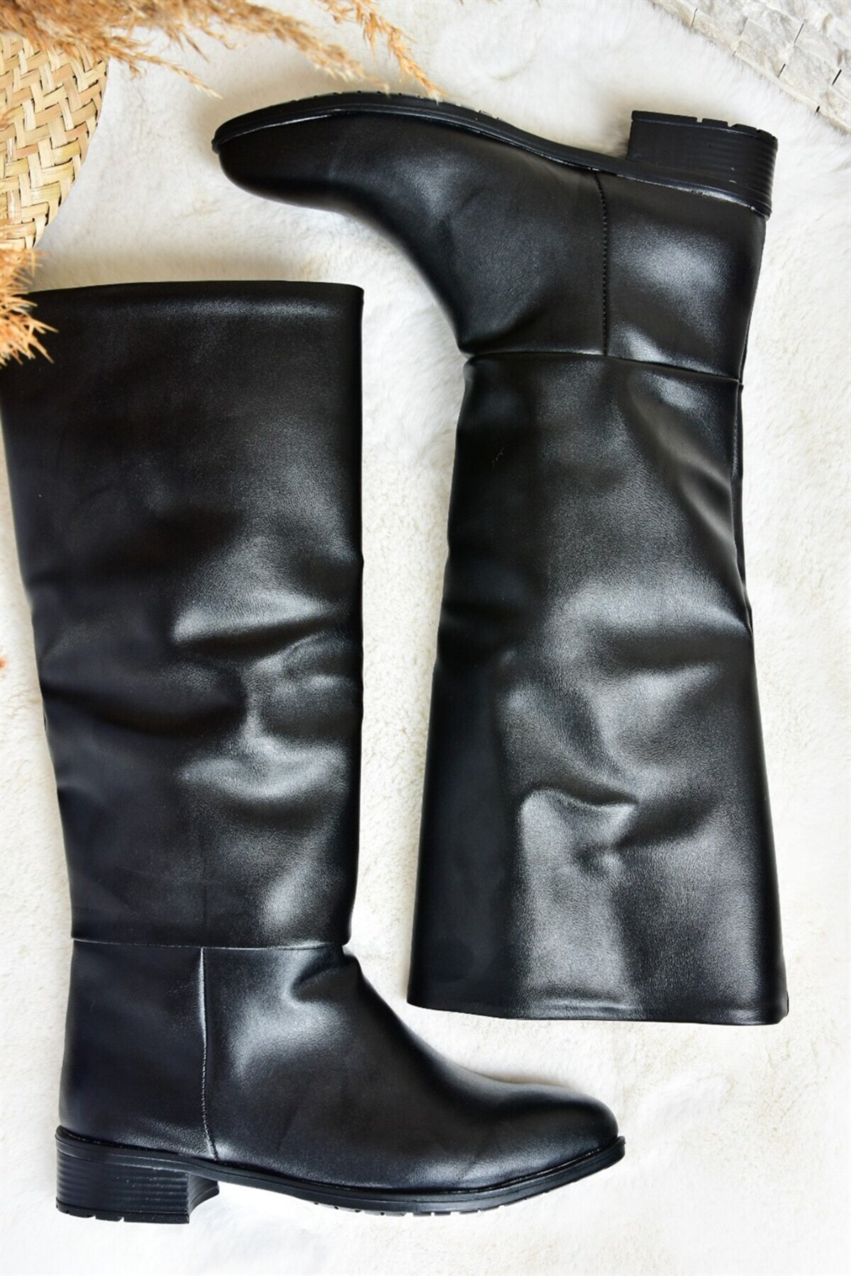Fox Shoes Siyah Düz Taban Günlük Kadın Çizme L726600909 görsel 5