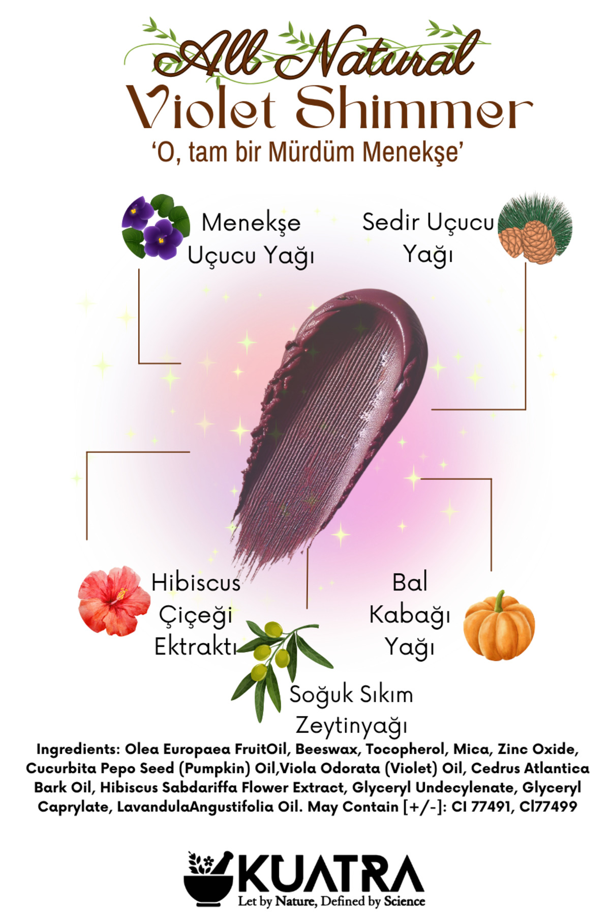 سایه چشم و رژ لب بنفش براق و درخشان Violet Shine Purple Tint — بنفش ۸ — تصویر 7 از 9