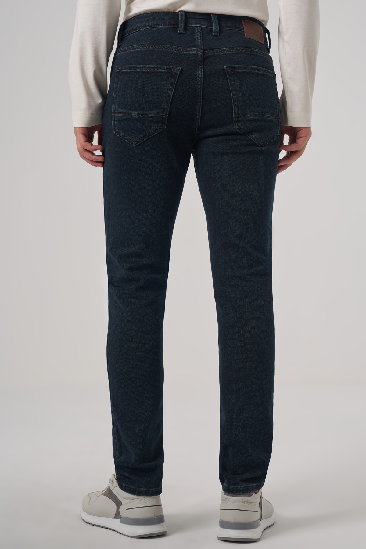 Morven Erkek Haki Denim 5 Cep Slim Fit Jean Kot Pantolon görsel 5