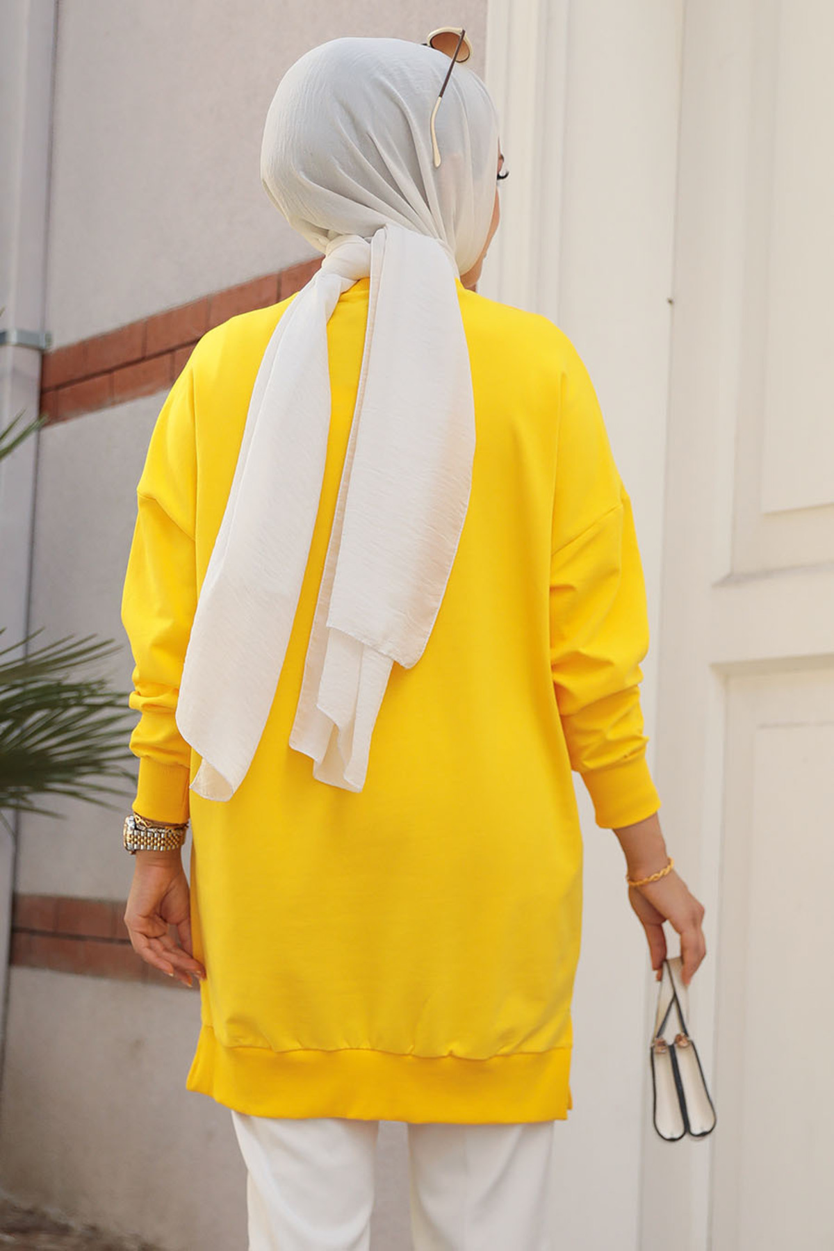 تونیک حجاب زرد 30644SR 4