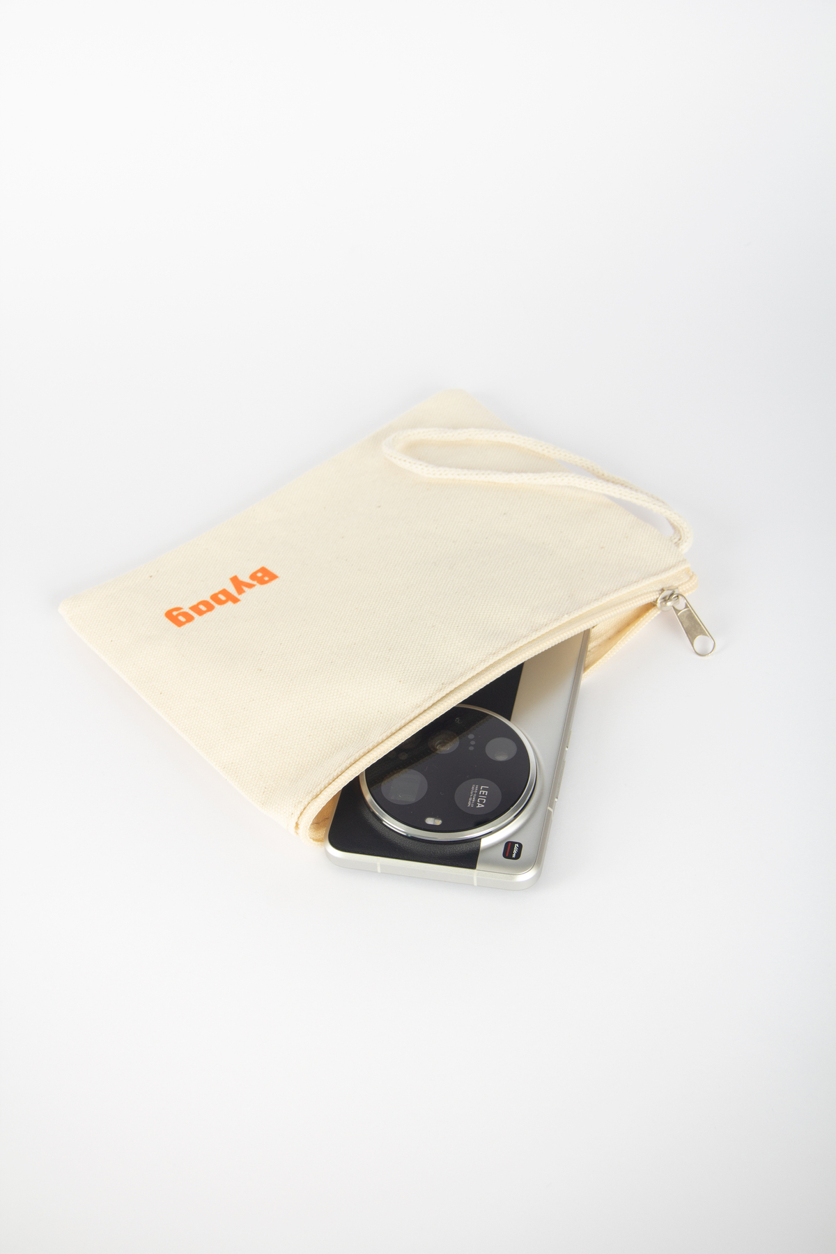 BYBAG Premium Kalın Hambez Tote Bag | Önü 2 Büyük Cepli, Özel Fermuarlı Günlük Plaj Bez Kol Çanta görsel 4