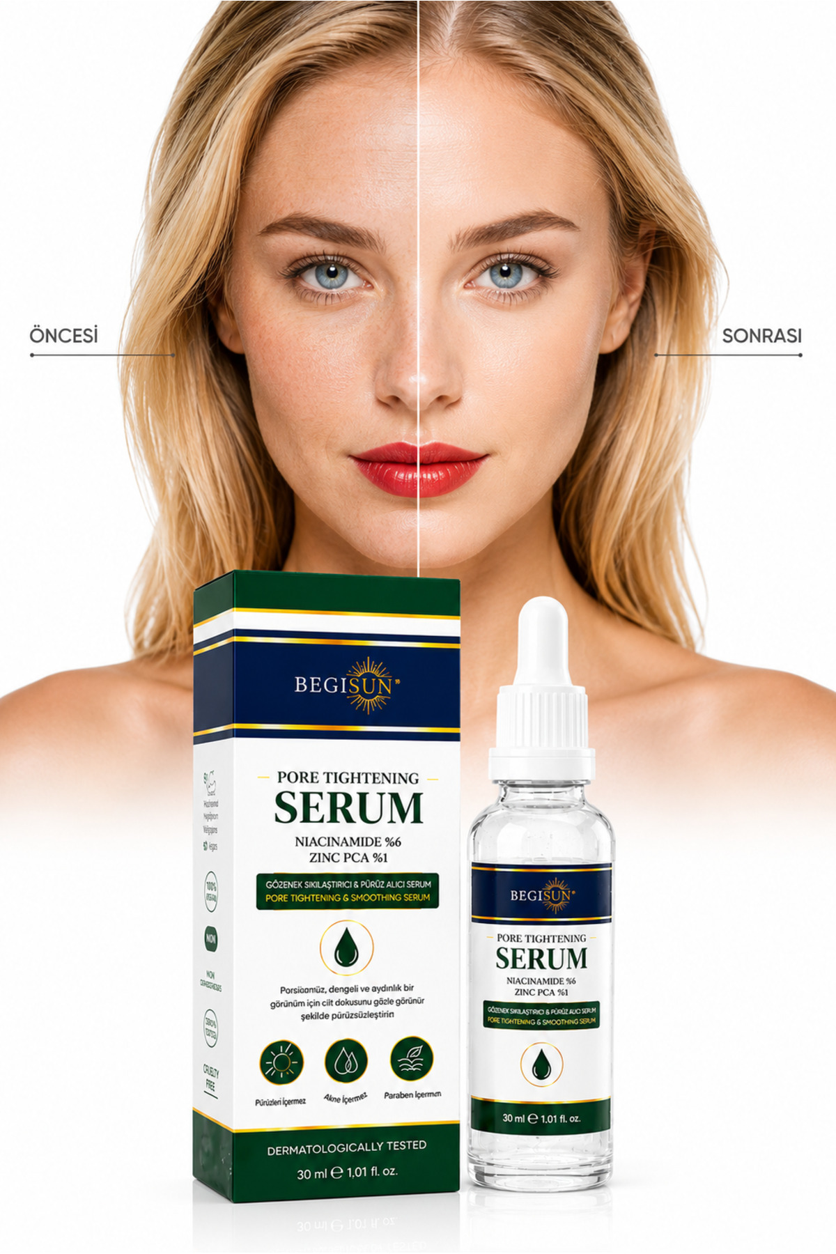 BEGISUN Serum | Hyaluronik Asit & B5 & Yoğun Nem | Tüm Cilt Tipleri — 2026NEMLENDIRICI