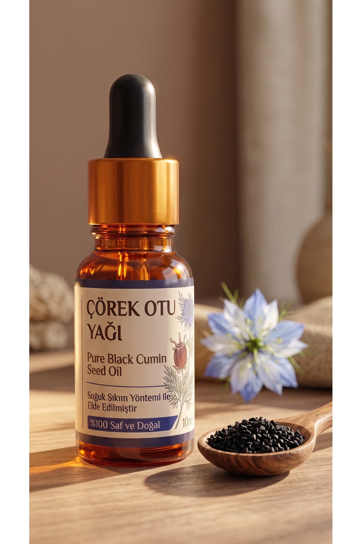 روغن دانه زیره سیاه 10 میلی لیتر / پرس سرد / 100% خالص و طبیعی / زیره سیاه — A1-BlackCumin-Oil-10 — تصویر 3 از 8
