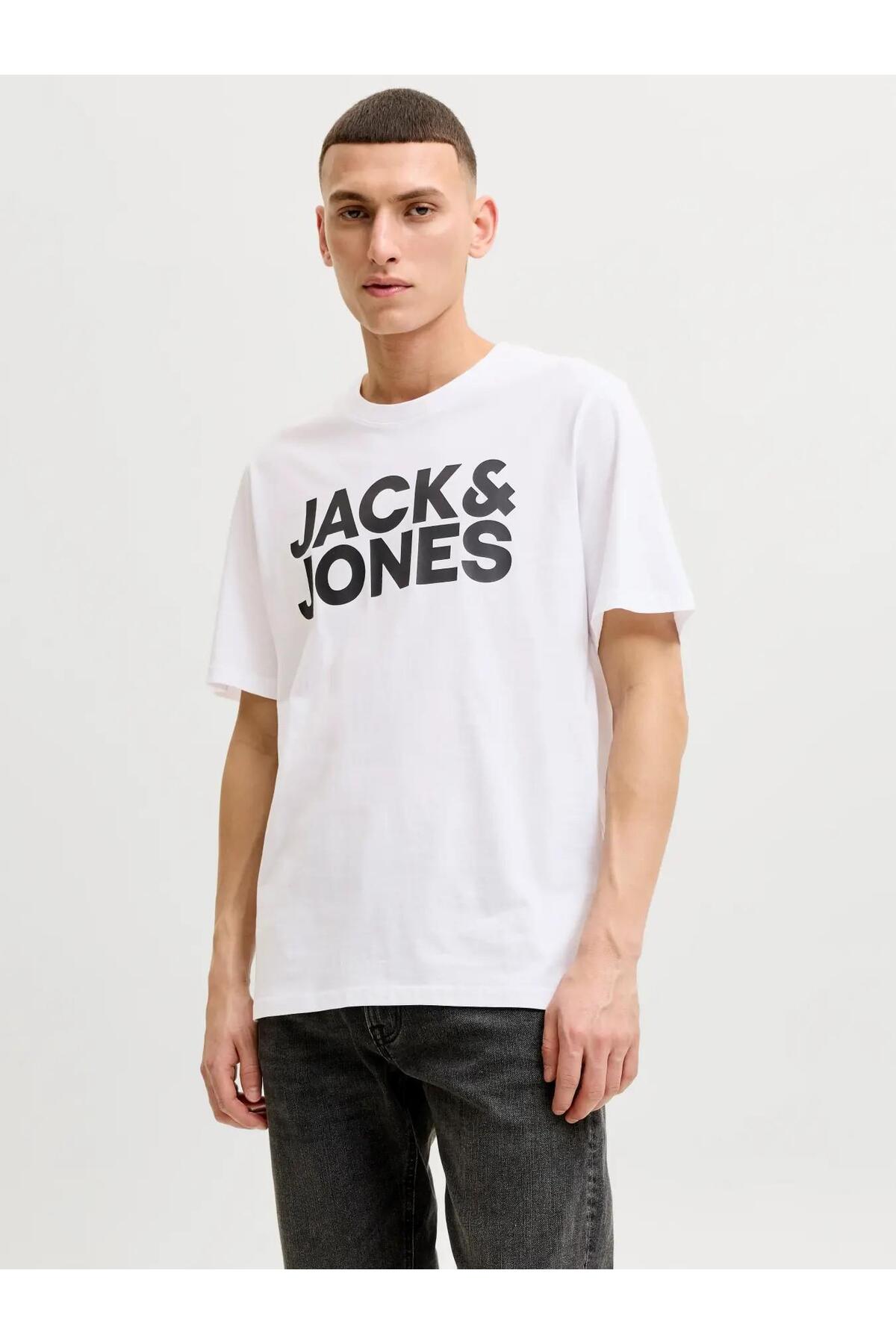 Jack Jones Corp Logo Regular Fit Erkek Tişört 12151955
