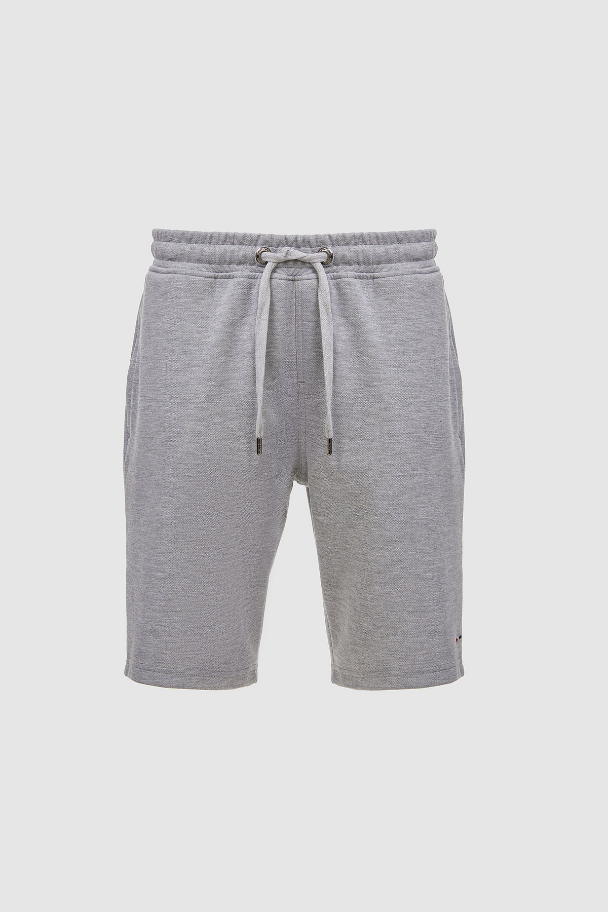 U.S. Polo Assn. Erkek Gri Melanj Örme Şort 50322606-VR086 görsel 7