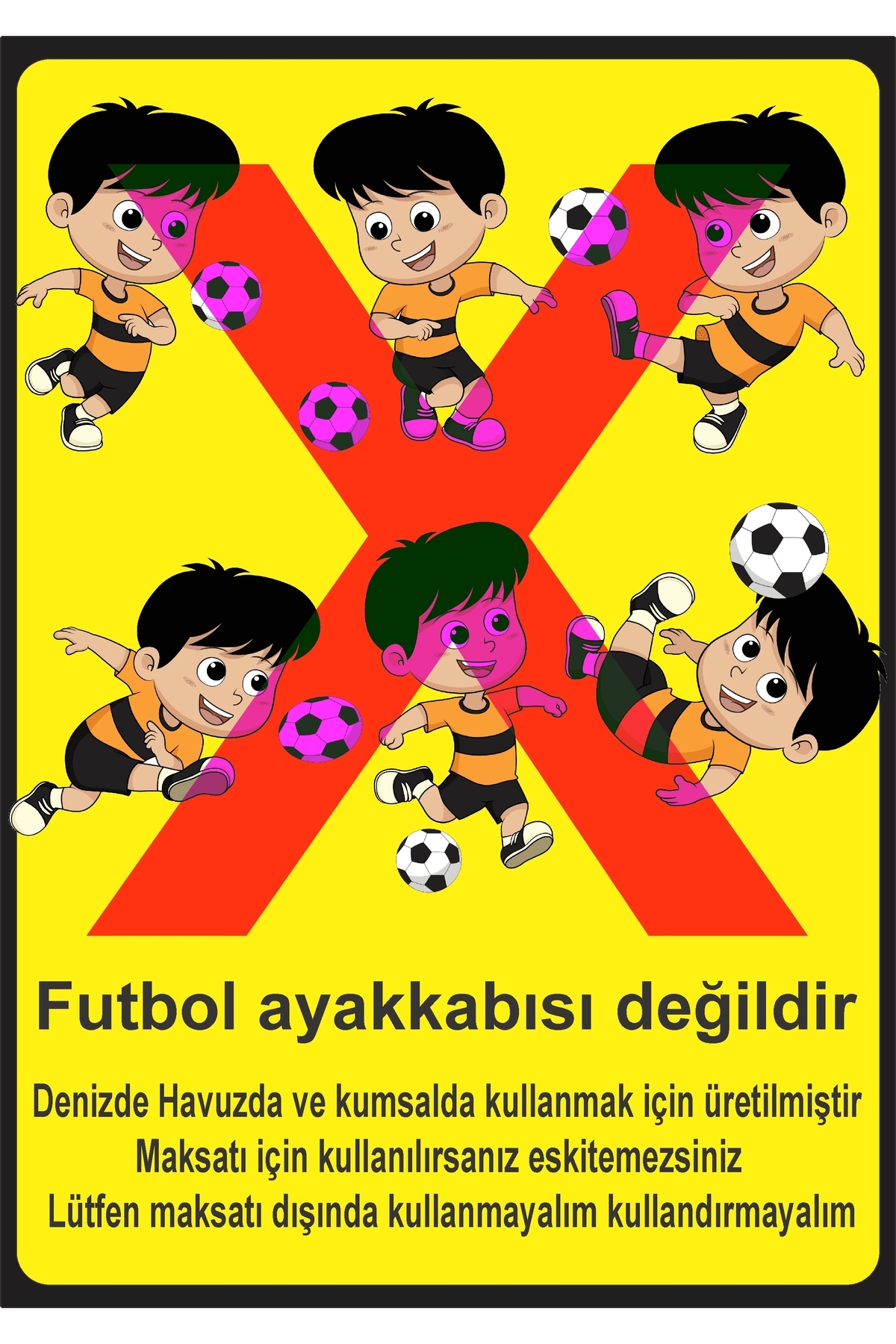 Sea&Blue Turuncu Mavi Desenli Kaymaz Tabanlı Deniz Ayakkabısı - Esnek Plaj ve Havuz Ayakkabısı - Deniz Patiği görsel 7