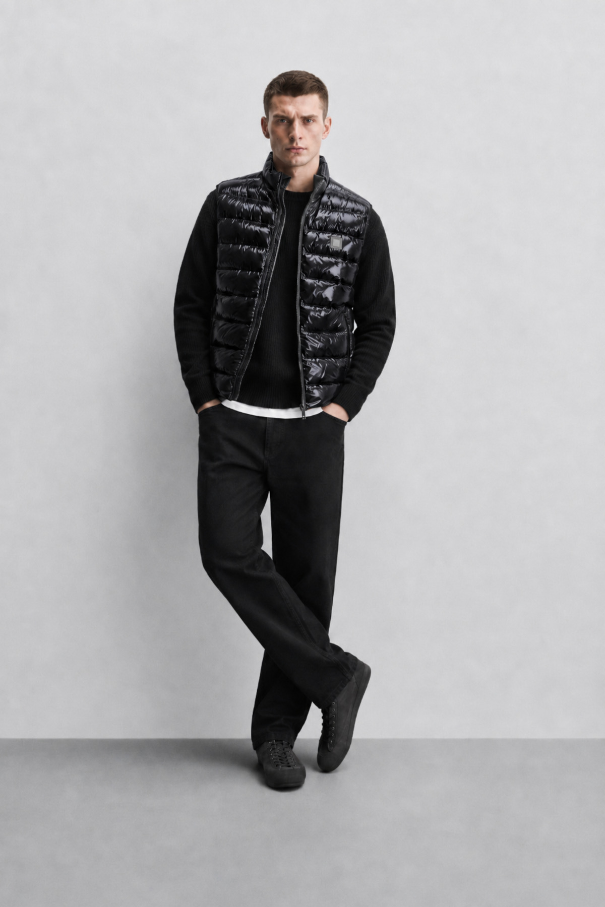 OHM OHEPMODA Slim Fit Erkek Parlak Şişme Yelek görsel 2