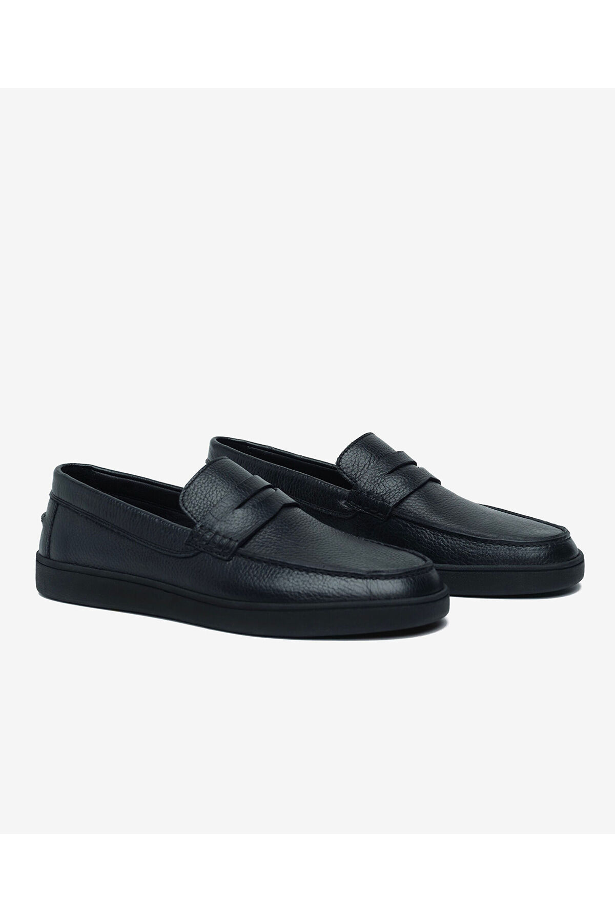 Greyder Erkek Siyah Hakiki Deri Loafer Ayakkabı 6Y1UA64757 görsel 3