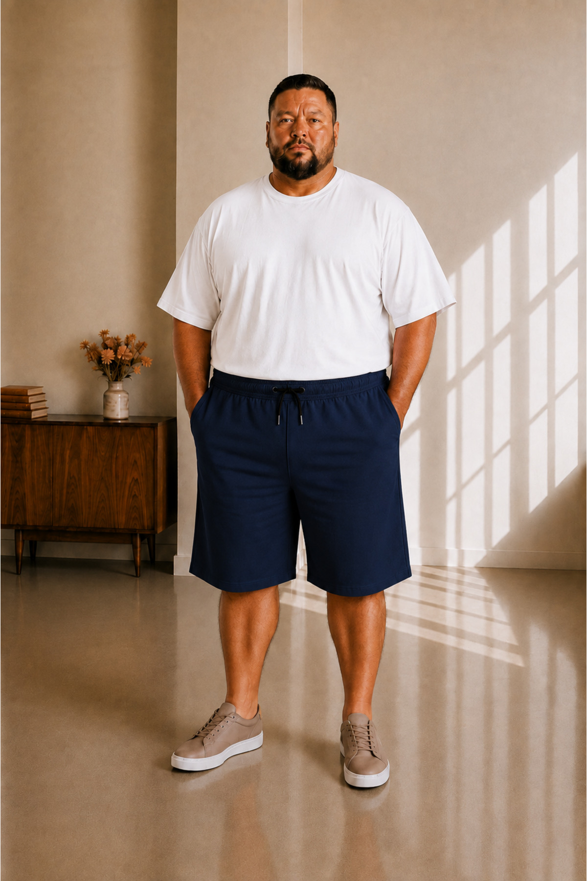 sngl tekstil Erkek Büyük Beden Kapri 3XL 4XL 5XL 6XL 7XL 8XL 9XL