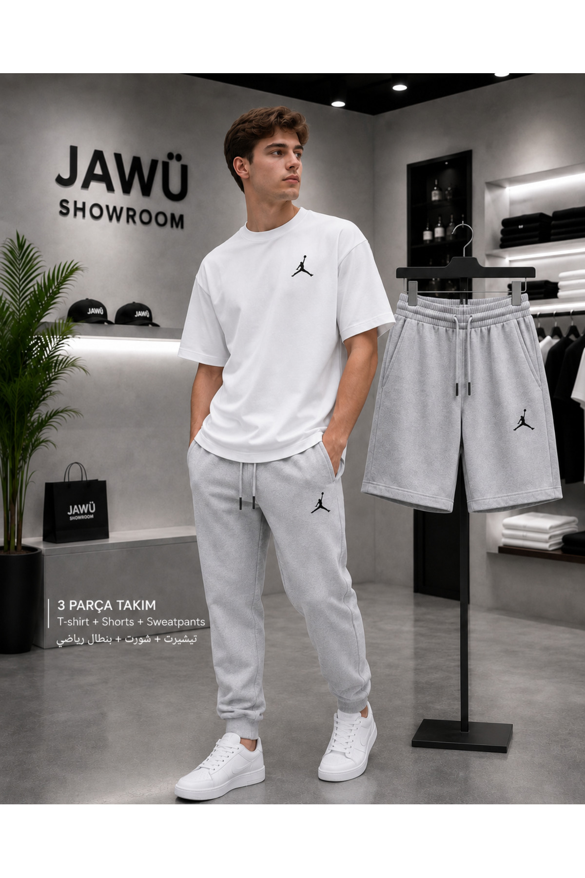 JAWÜ STYLE KORPA Štampani preveliki pamučni SET (3 dela)