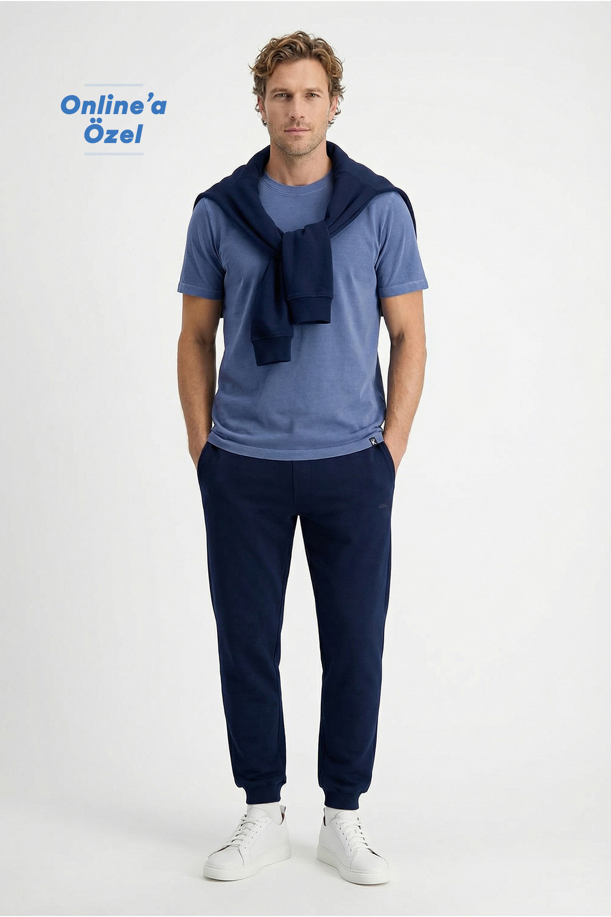 Kiğılı Beli Lastikli İpli Cepli Pamuklu Sweatpant / Eşofman Altı