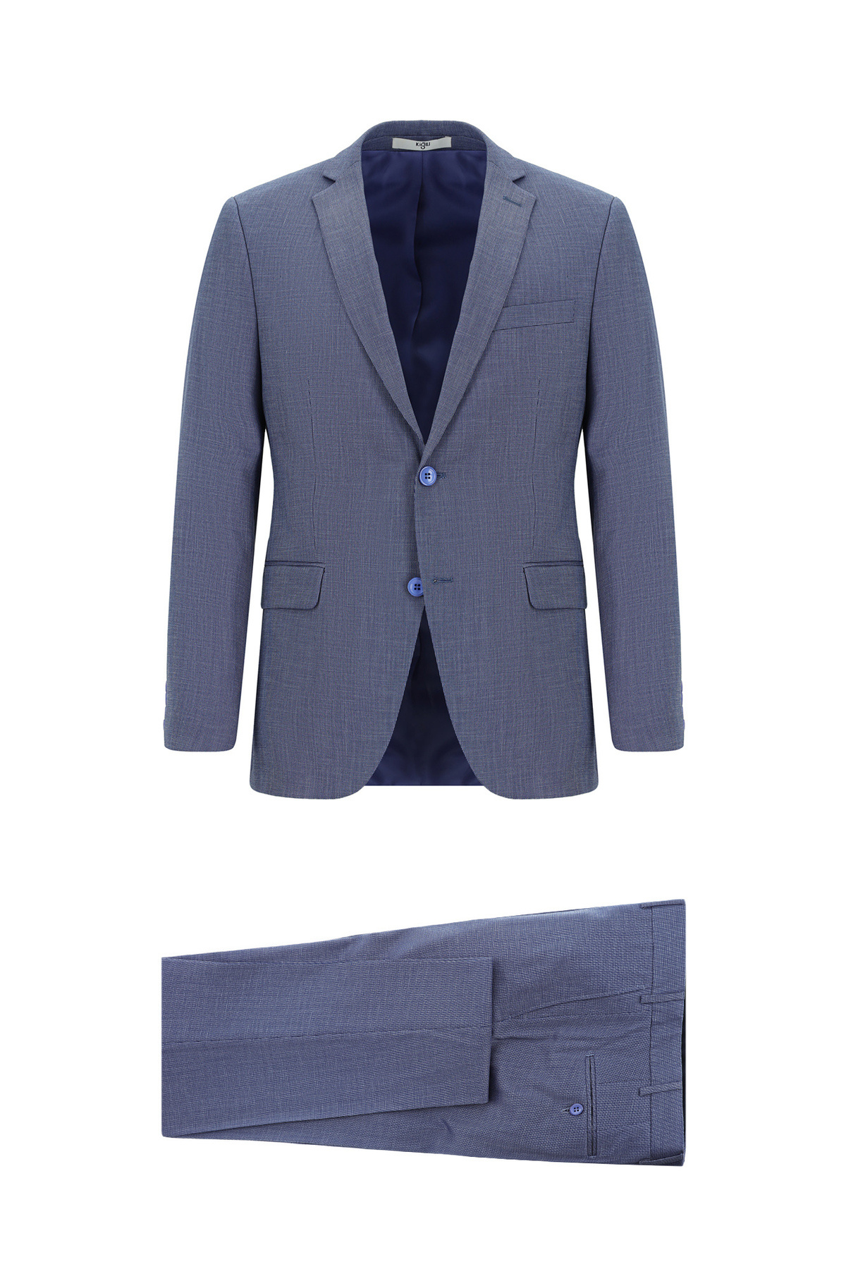 Kiğılı 7 Drop Slim Fit Dar Kesim Desenli Takım Elbise