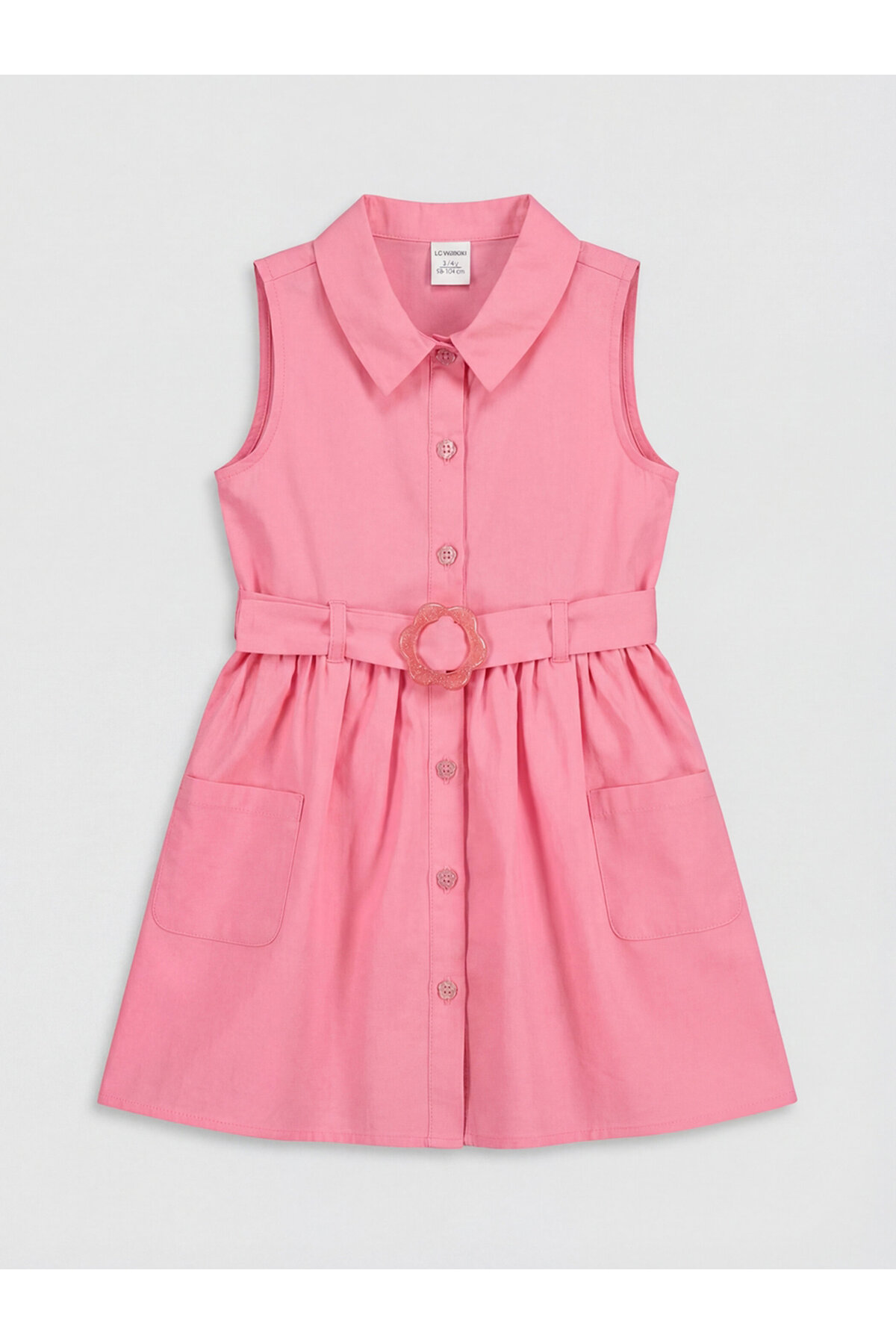 LC Waikiki Rochie de poplin cu guler pentru fete