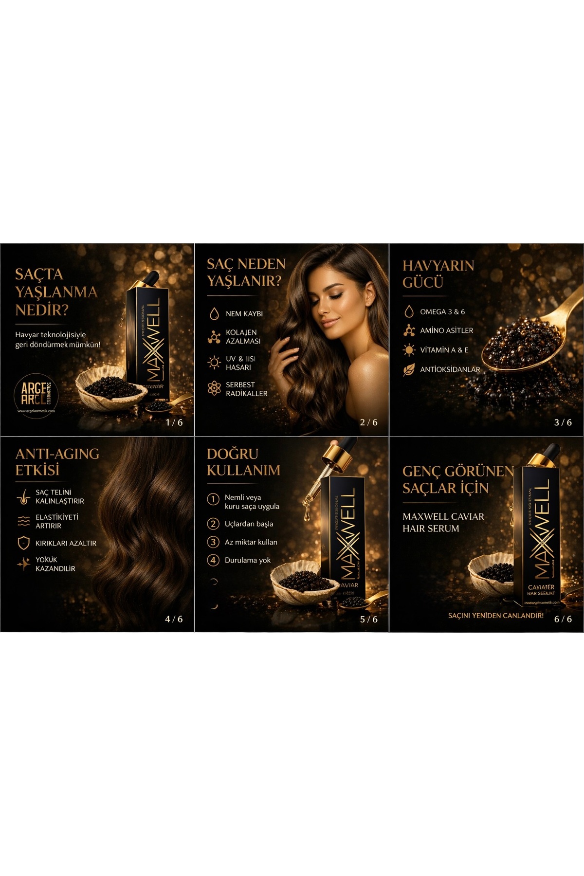Professional Havyar Saç Serumu - Kolajen Destekli Onarıcı 120 ml (Havyar Özlü) — mw016 — تصویر 2 از 5