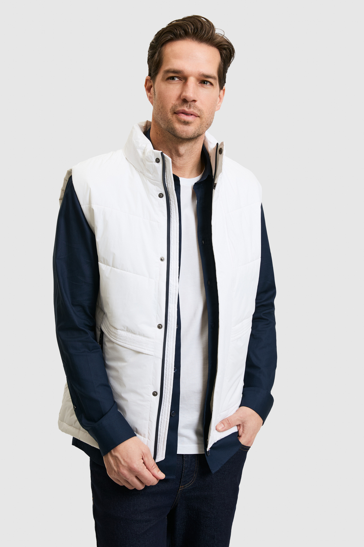 U.S. Polo Assn. Erkek Beyaz Yelek 50318825-VR013 görsel 3