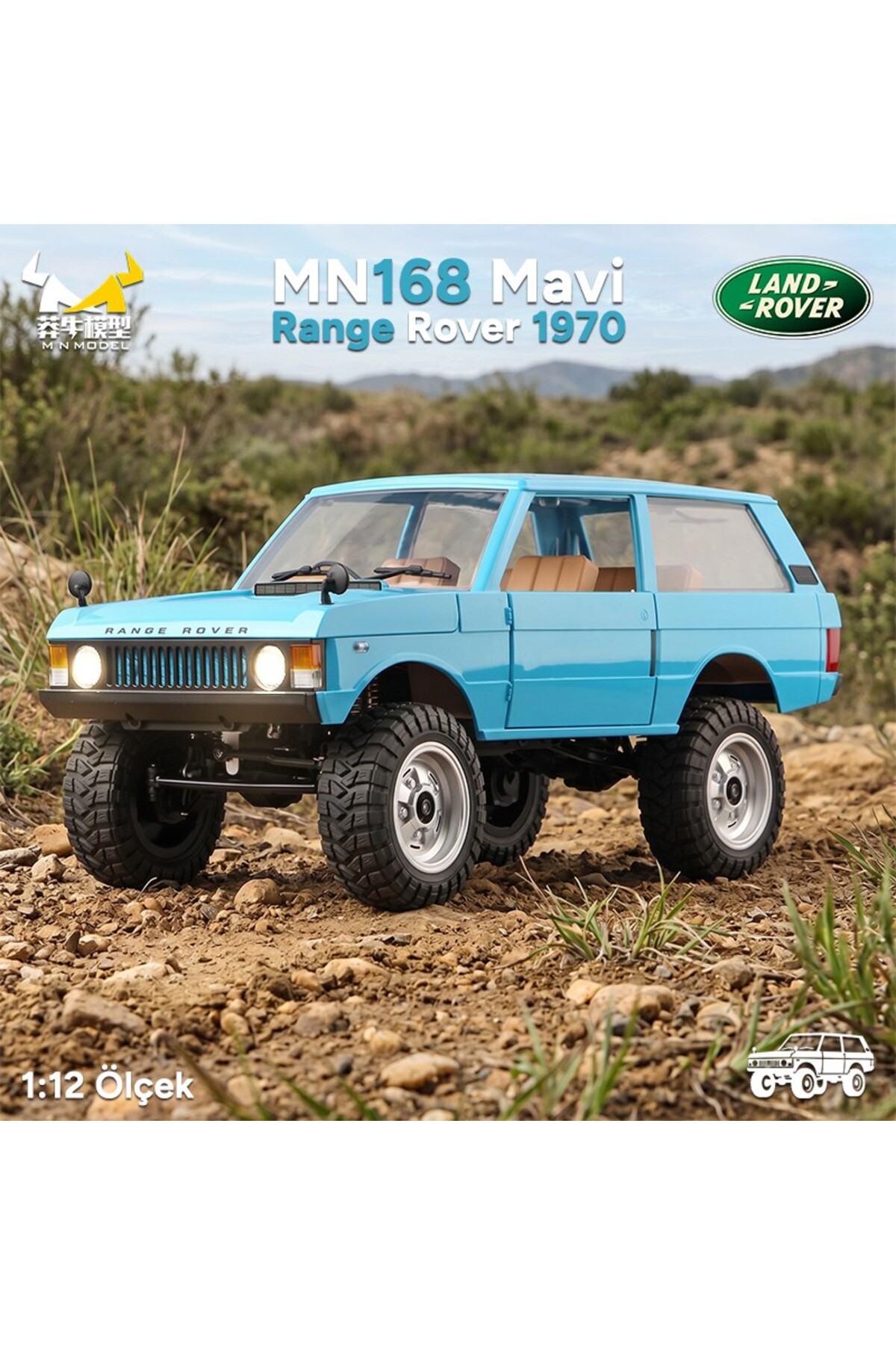 MN Model MN168 1/12 Range Rover Classic 1970 4WD Crawler Offroad