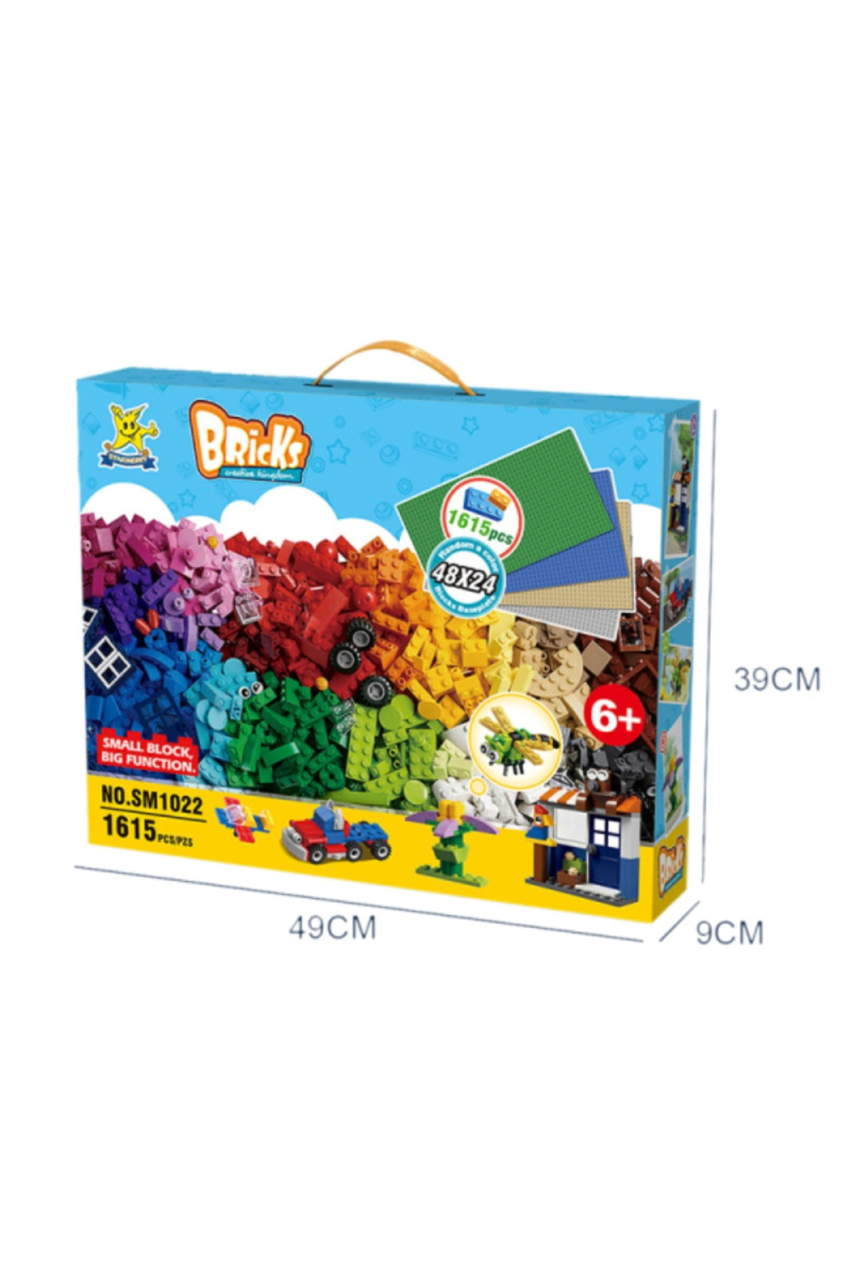 TRUST STORE Mega Blok Dünyası 1615 Parça Renkli Yaratıcı Lego Seti