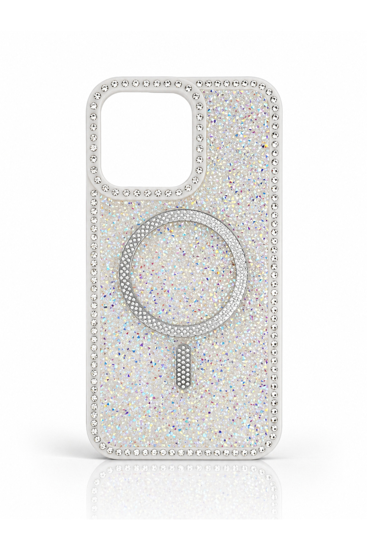 Premium Gem ONLY İPHONE 13 COMPATIBLE Luxury Phone Case with Stylish Aesthetic Elegant Diamond Gem Standing Out WITH Sparkly Gem Details...