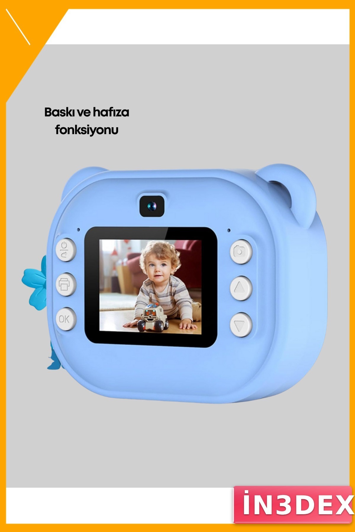 Çift Lensli 24MP HD Çocuk Kamerası 32GB Termal Baskılı