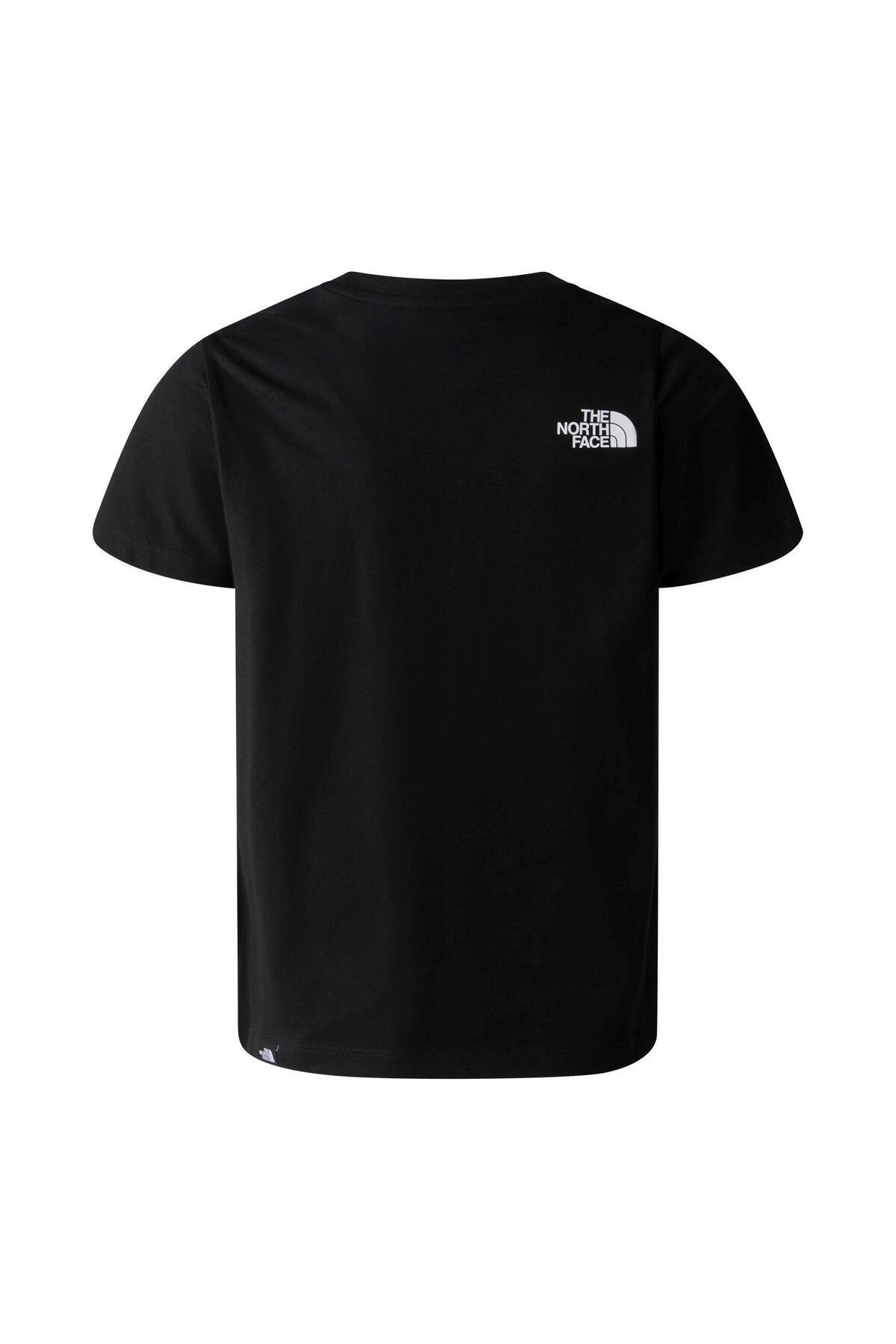 THE NORTH FACE TEEN SIMPLE DOME REGULAR SS TEE Genç Tişört NF0A87T4JK31 Siyah-M görsel 4