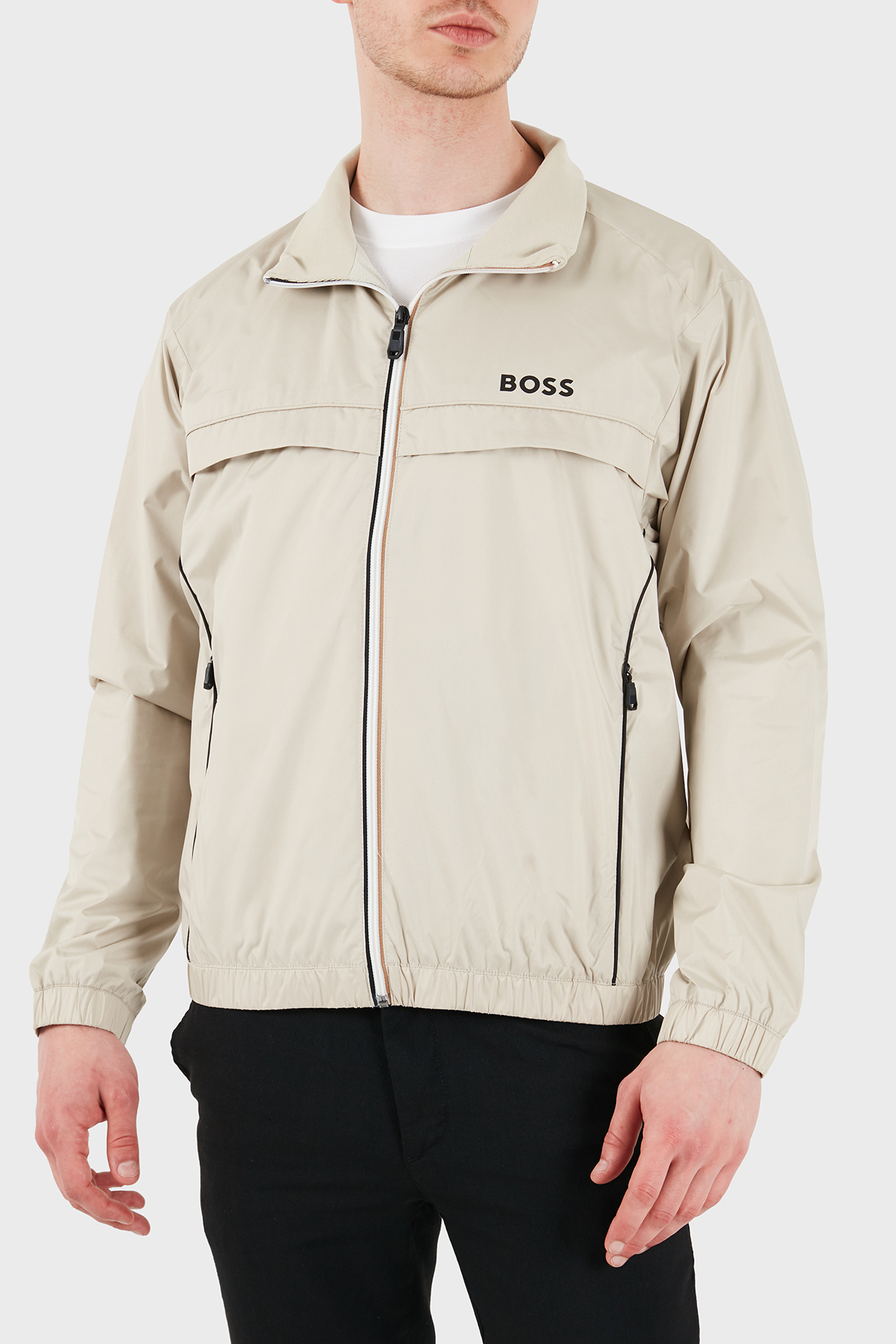 Boss Logo Regular Fit Stand Collar Coat Men's Coat 50551069 272