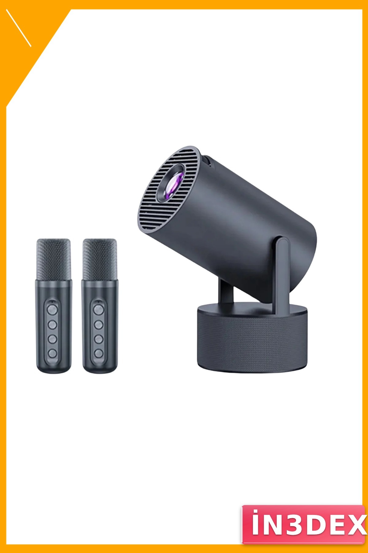Projeksiyon Karaoke Bluetooth Hoparlör 1080P 3'ü 1 Arada