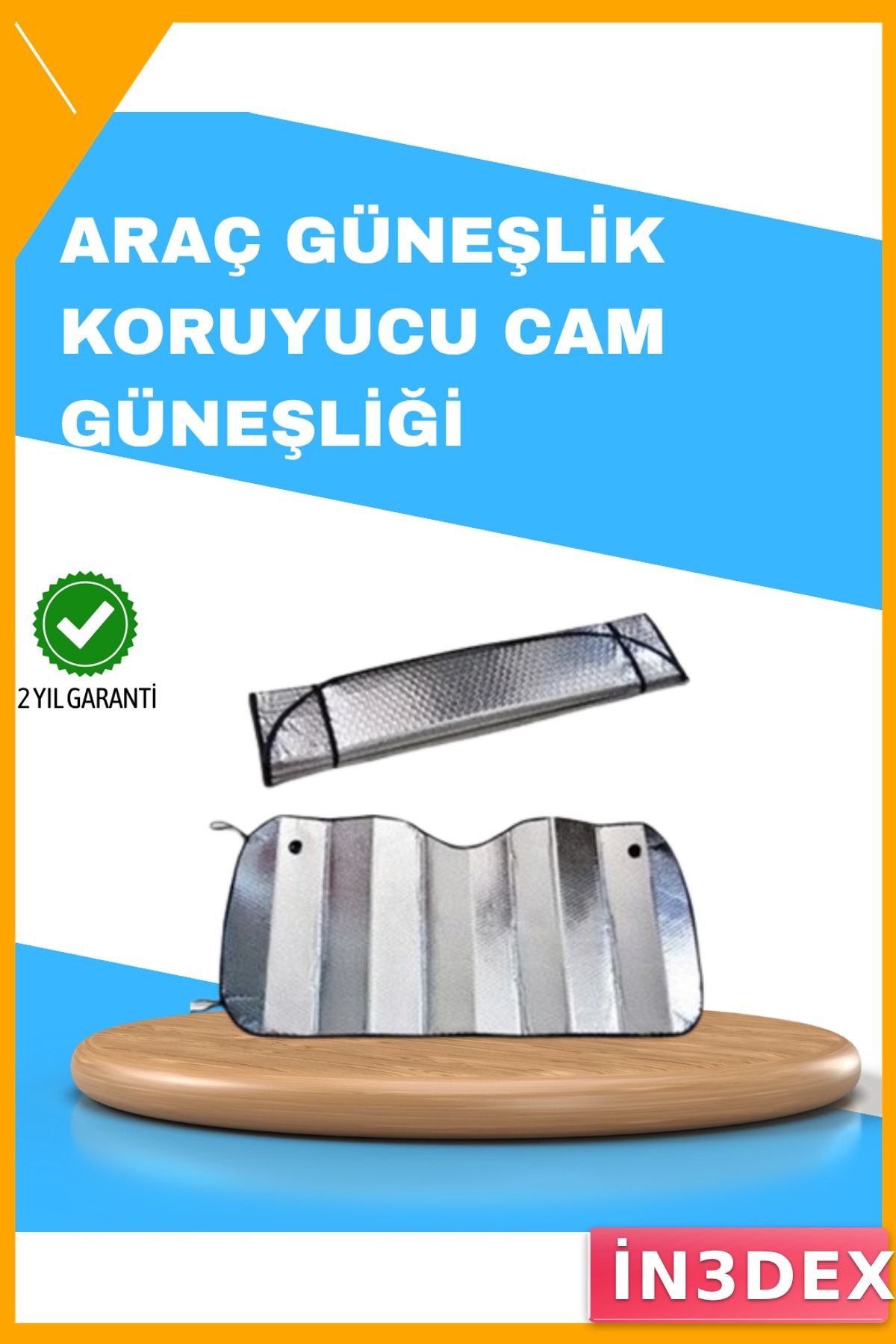 Katlanabilir Alüminyum Araç Güneşliği UV Koruma Klima Tasarrufu