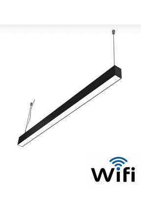 MAKİ AYDINLATMA 60 Cm Wi-fi Linear Sarkıt Armatür Aydınlatma (SİYAH KASA 6500K )