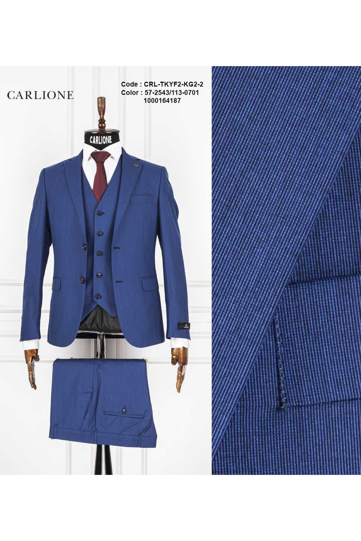 کت و شلوار مردانه – Slim Fit Premium Classic Elegance — سرمه‌ای 57-2543/113-0701 — تصویر 5 از 5