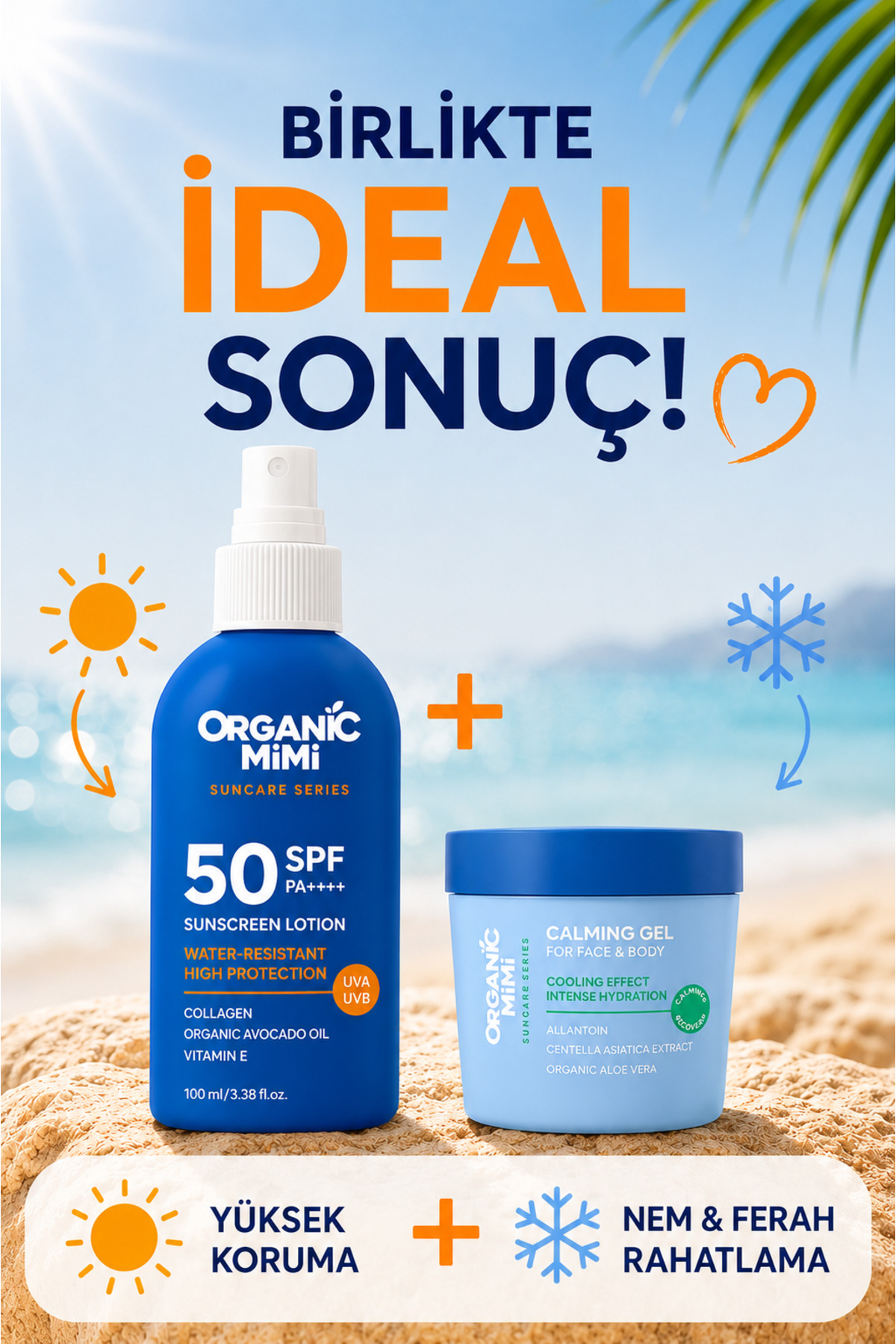 Güneş Sonrası Bakım Jeli Yüz ve Vücut İçin Yatıştırıcı Nemlendirici 100 ml — 8606032064243 — تصویر 8 از 9