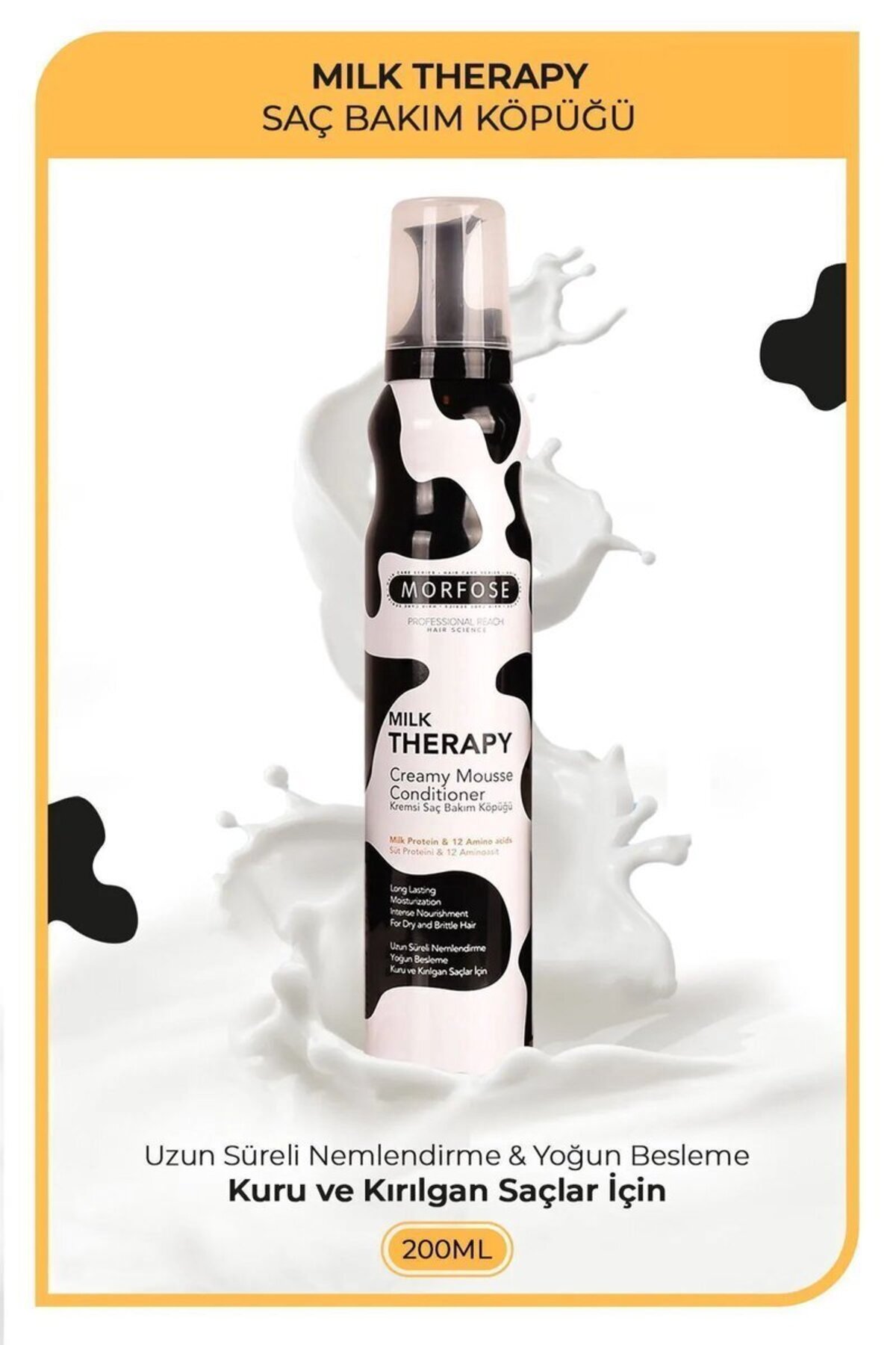 Artepieza co. Milk Therapy Kremsi Saç Bakım Köpük 200 ML - Besleyici Koruyucu - mrfs — Tedrk-RYL-HMR24319