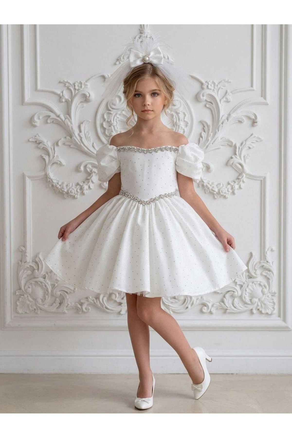 mira mini Angels Girls Elbise Kombin