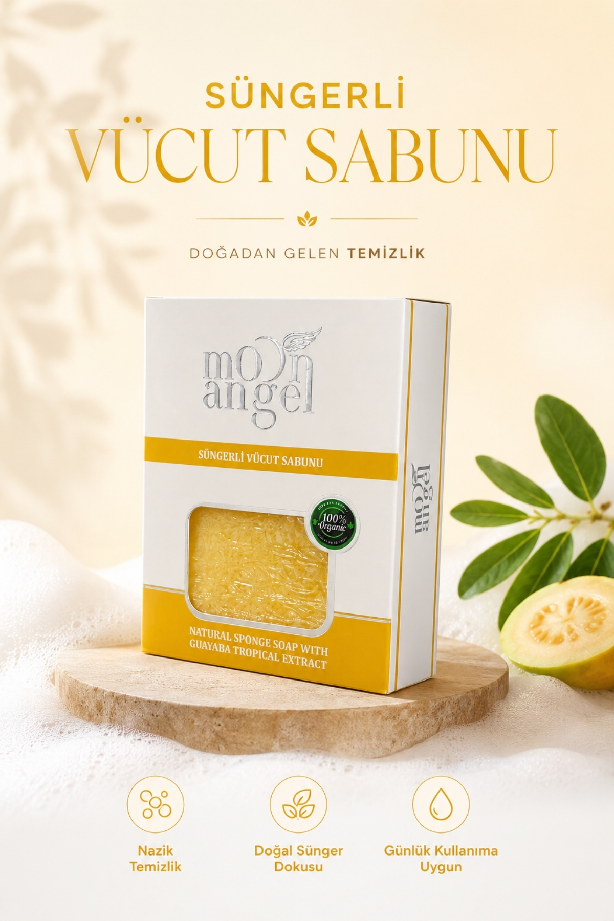 Süngerli Sabun Doğal Güzellik Tropical Extract Vücut Sabunu — görsel 2
