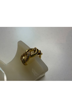 DuCa Handmade Gold Renkli Yarım Taşlı Earcuff Küpe (Deliksiz Kullanım)