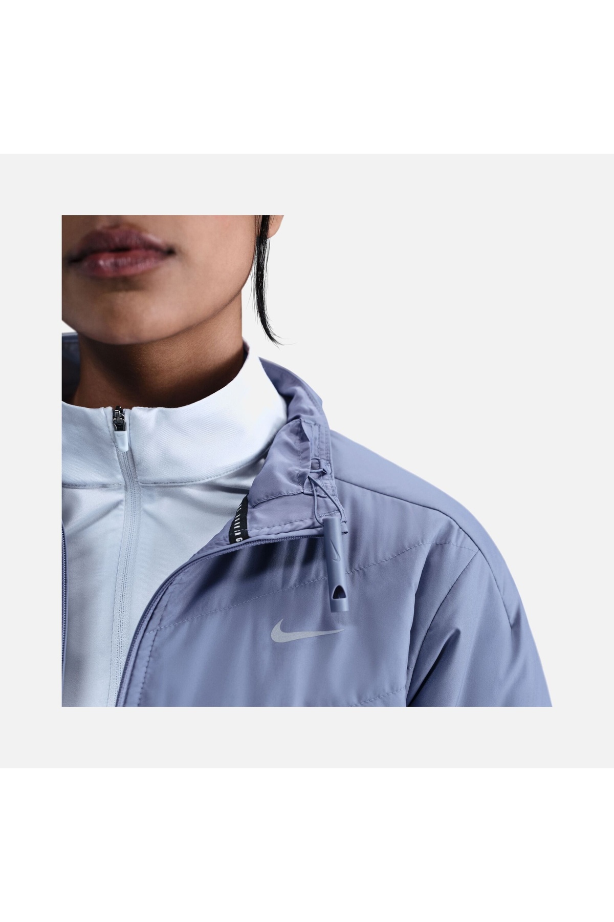 Nike Kadın Mavi Swift Therma-fit Fill Rüzgar Geçirmez Spor Koşu Ceketi | HV2744-499 görsel 2