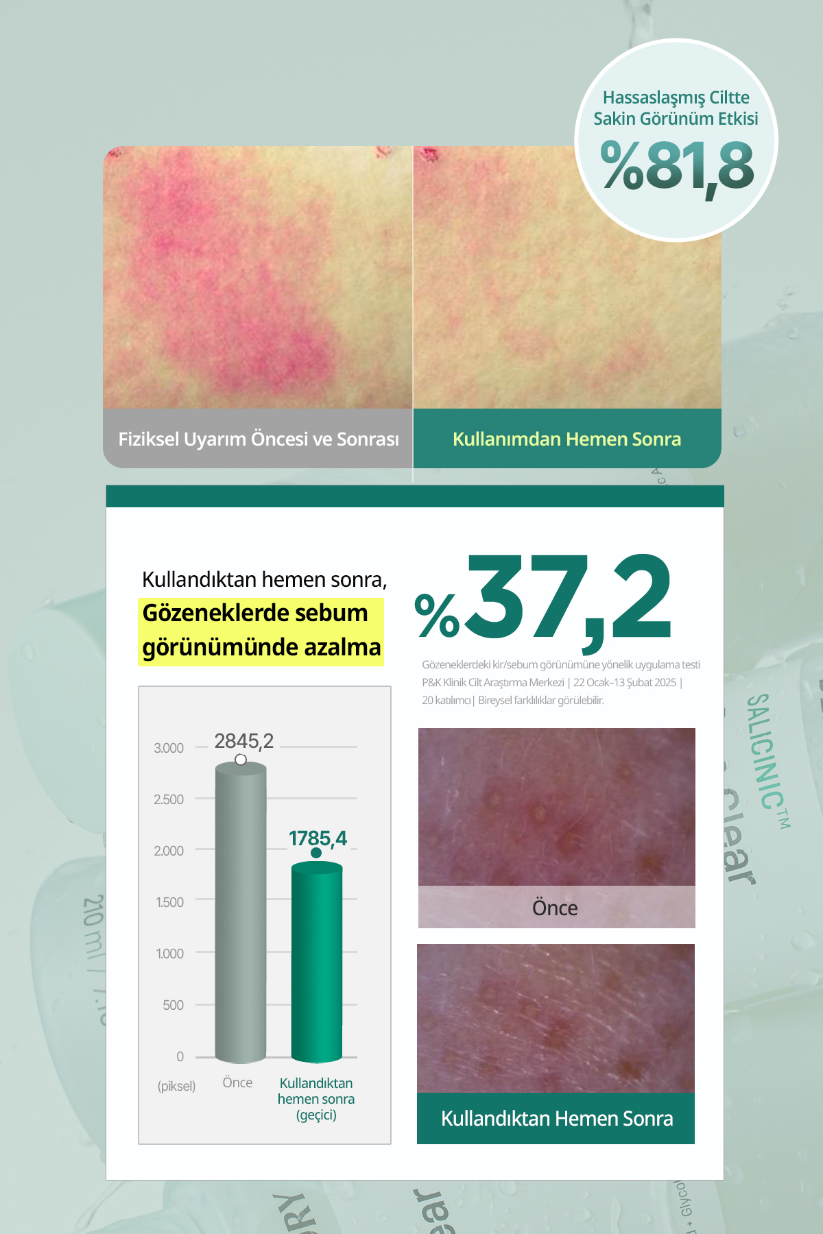 SalisilikAsit İçeren Fazla Yağı Arındıran Gözenek Karşıtı Tonik Salicinic Pore Clear Toner — 9686 — تصویر 4 از 9