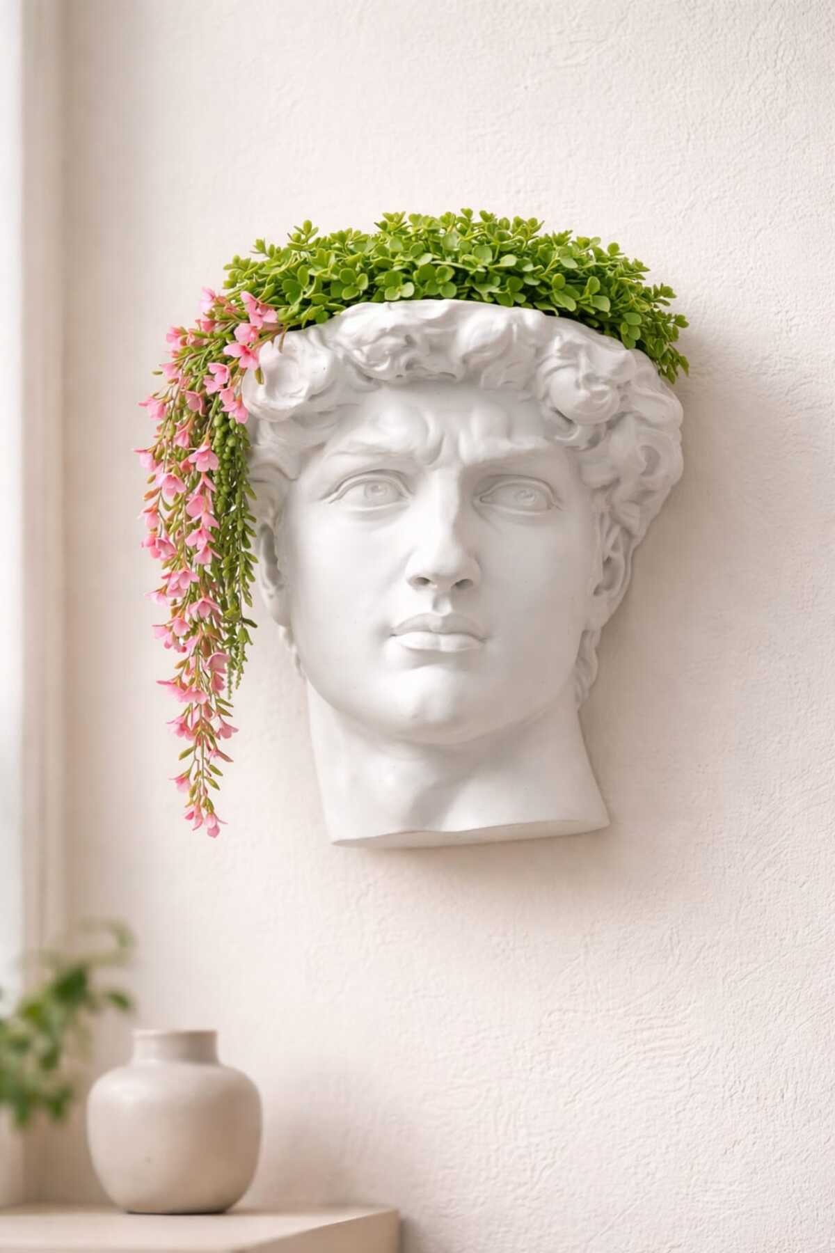 Davut Bust Wall Pot Decorative Wall Bust Pot Wall Pot